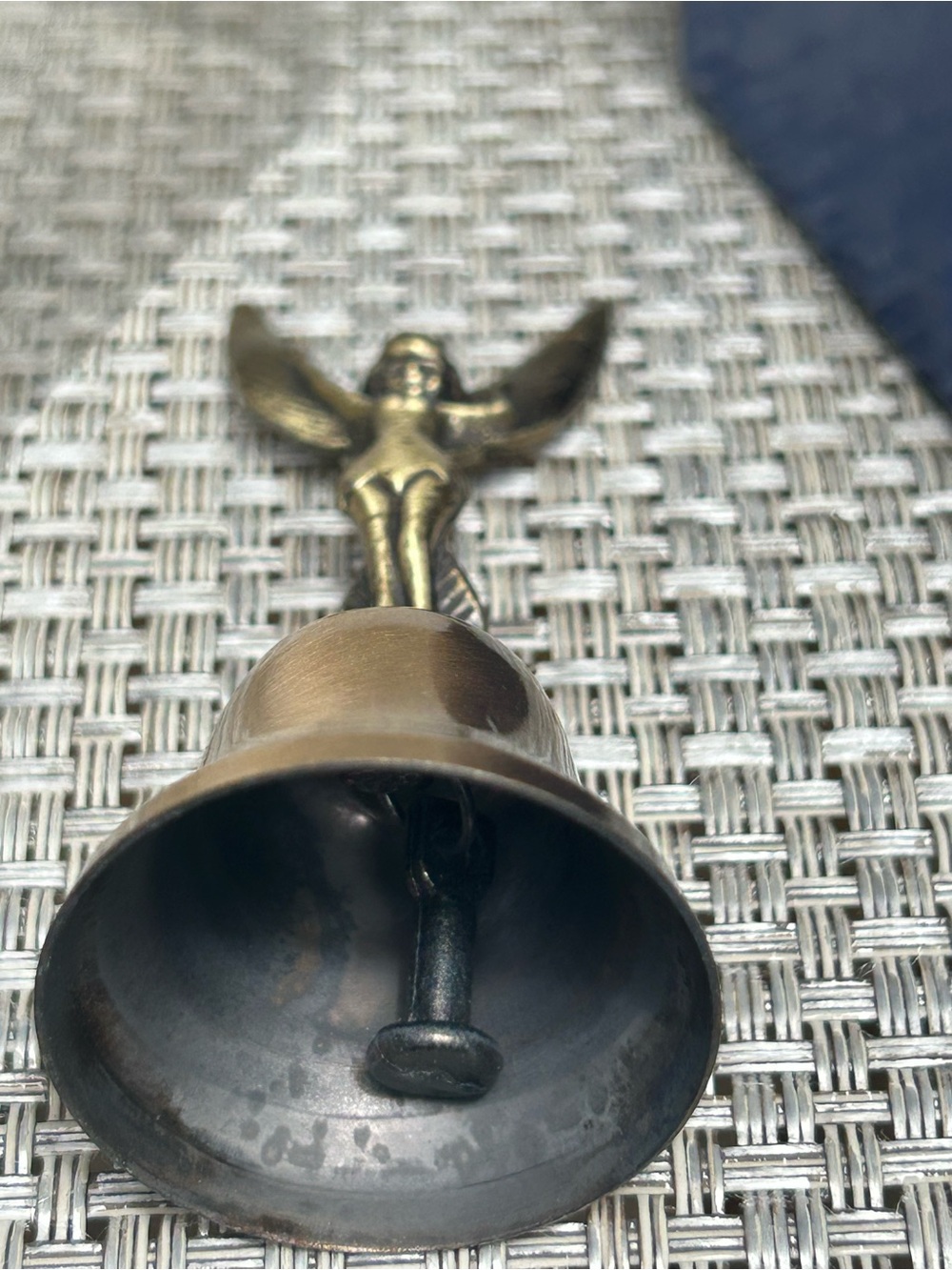 Vintage Disney Brass Tinker Bell /Bell in original box - collectible - Picture 5 of 6